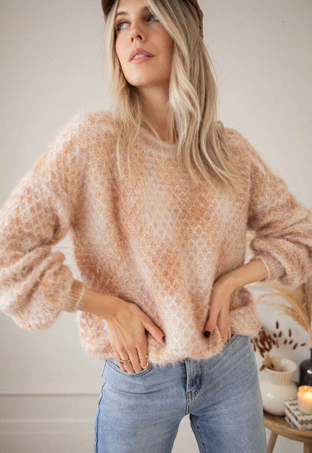 Fluffy Feels Camel Mix - Sweater