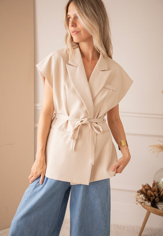 Louise Dark Beige - Blazer/Jacket