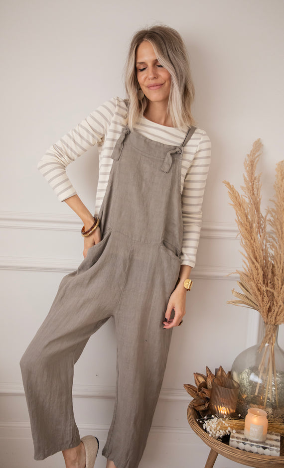 Jumpsuit - Lino - Stone