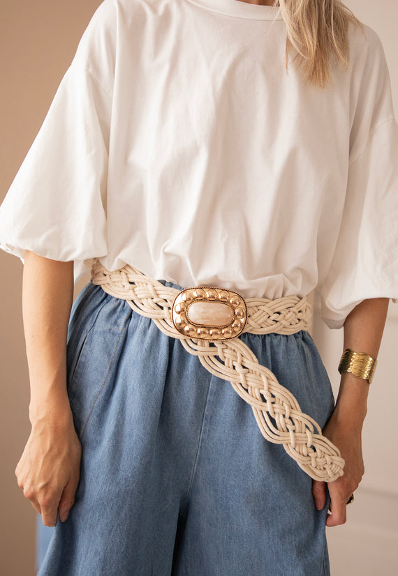 Sunara Braid Beige - Riem