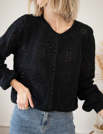 Tilly Black - Cardigan