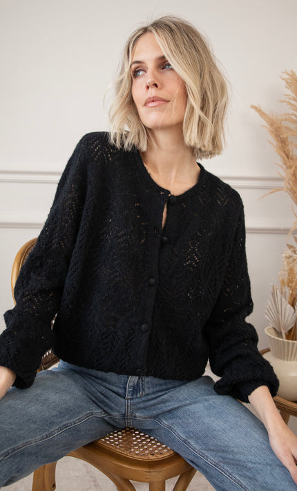 Tilly Black - Cardigan