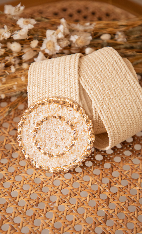 Crystal Circle Beige - Belt