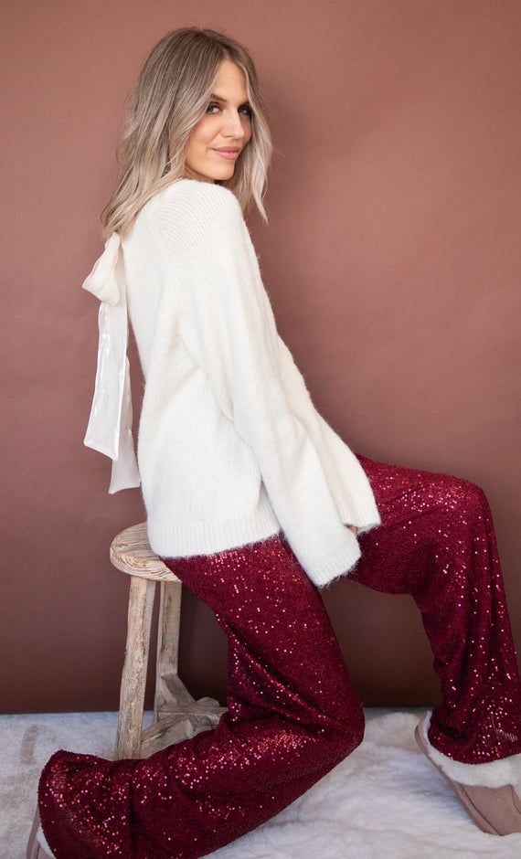 Stunning Sequins Bordeaux - Pants