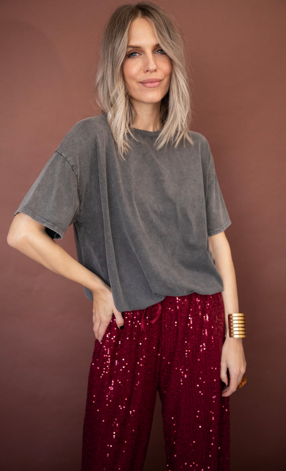 T-Shirt - The Base - Dunkelgrau