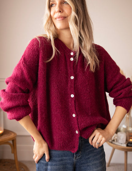 Suzette Burgundy - Cardigan
