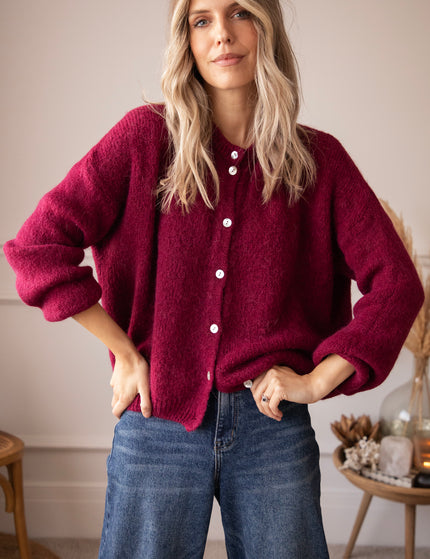 Suzette Burgundy - Cardigan