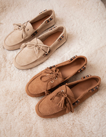 Indiana Beads Beige - Loafers