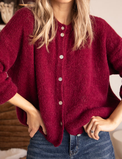 Suzette Burgundy - Cardigan