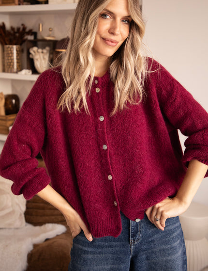 Suzette Burgundy - Cardigan