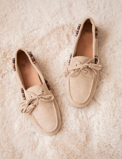 Indiana Beads Beige - Loafers