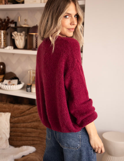 Suzette Burgundy - Cardigan