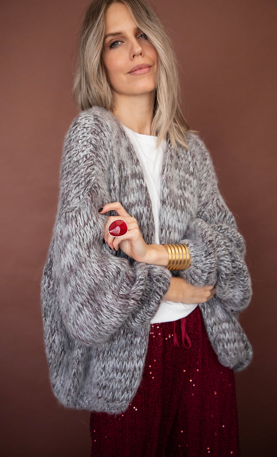 Elody Burgundy/Grey - Bernadette