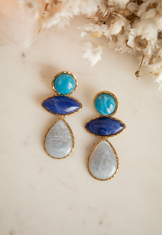 Find Your Balance Blue - Oorbellen