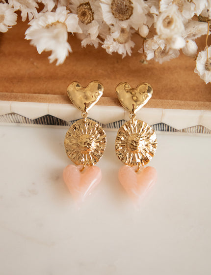 Cosmic Love Pink/Gold - Earrings