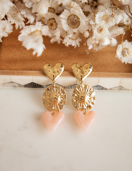 Cosmic Love Pink/Gold - Earrings