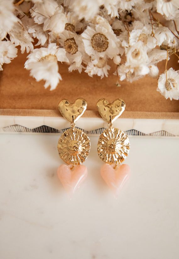 Cosmic Love Pink/Gold - Oorbellen