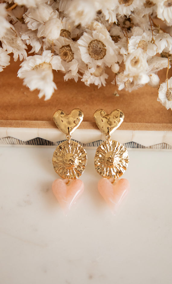 Cosmic Love Pink/Gold - Oorbellen