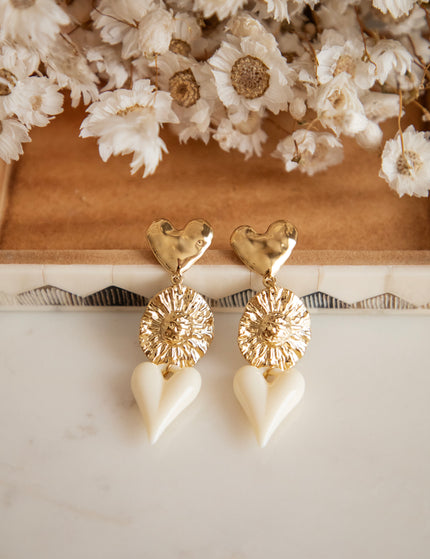 Cosmic Love Beige/Gold - Earrings