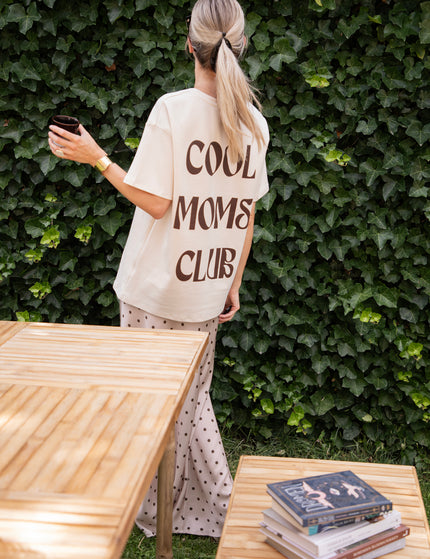 Cool Moms Club Beige/Choco - T-Shirt