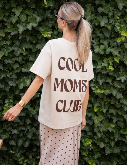 Cool Moms Club Beige/Choco - T-Shirt