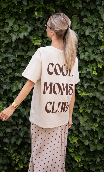 Cool Moms Club Beige/Choco - T-Shirt