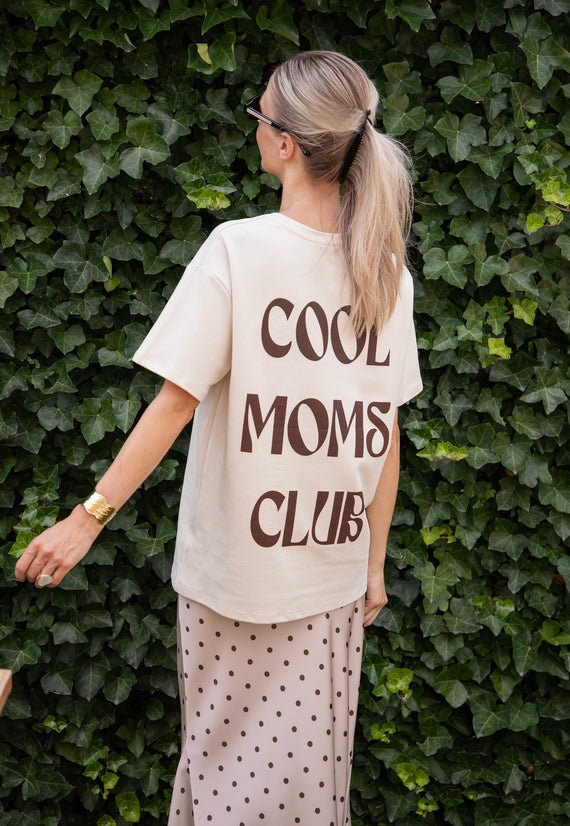 Cool Moms Club Beige/Choco - T-Shirt
