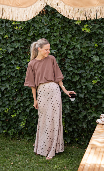 Maxirock - Silky Dots - Beige/Khaki