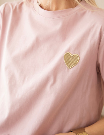 Beating Heart Mauve/Gold - T-Shirt