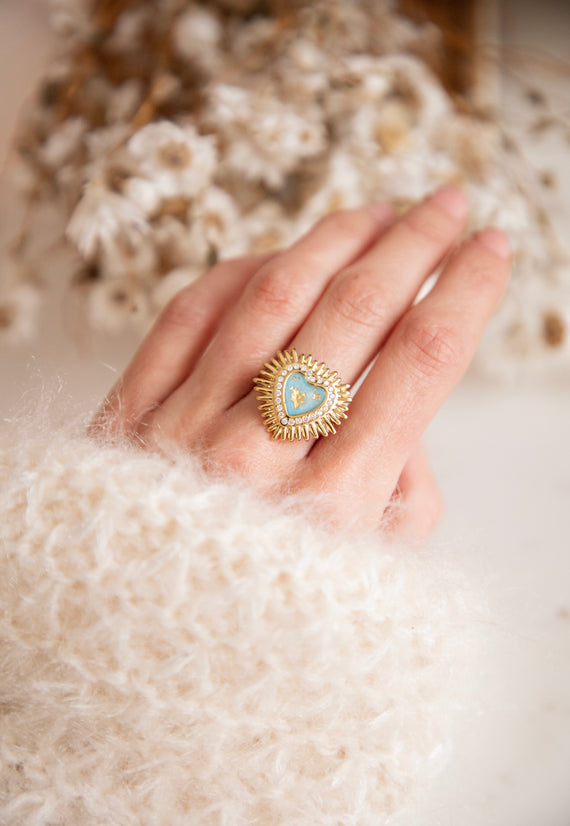 Love Eternity Blue/Gold - Ring