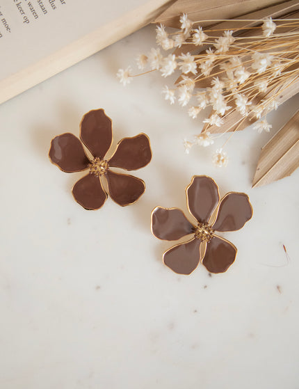 Wildflower Brown - Earrings