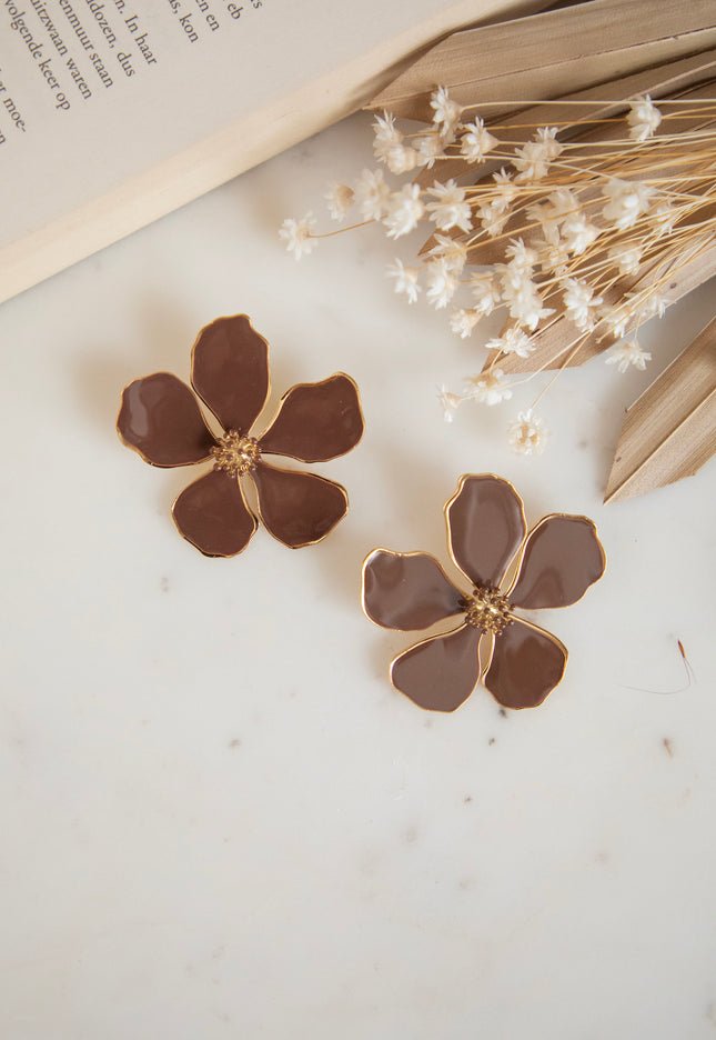 Wildflower Brown - Earrings