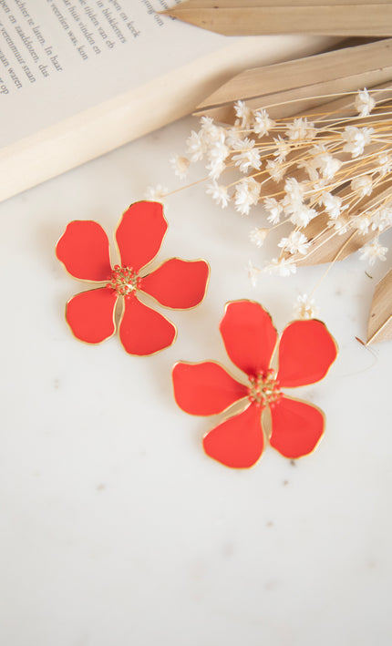 Wildflower Red - Earrings