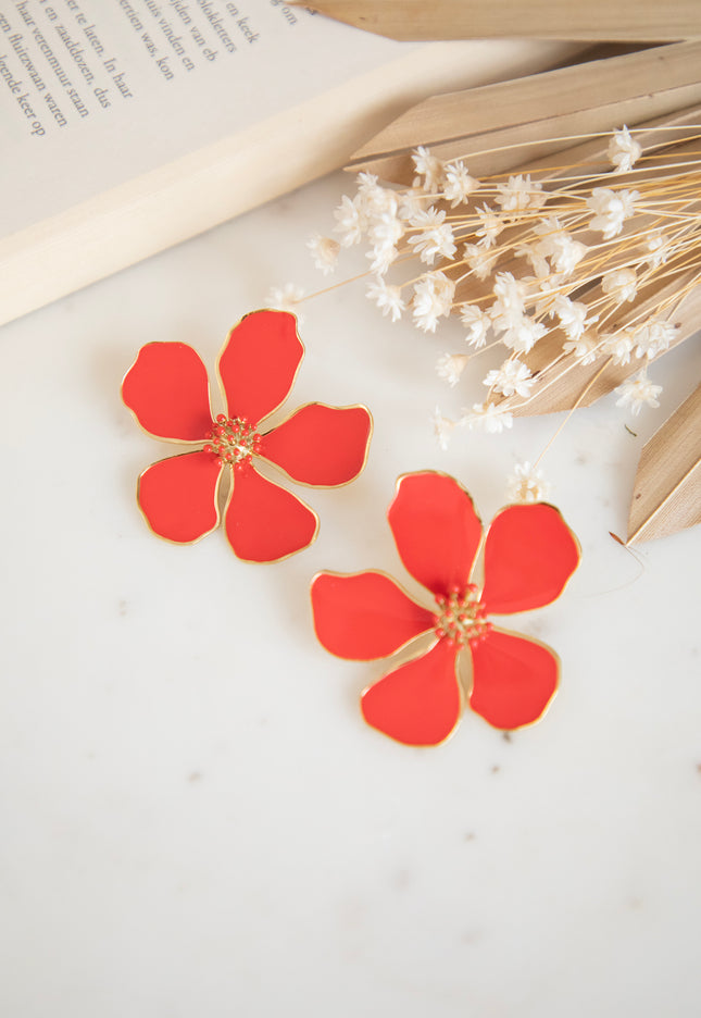 Wildflower Red - Earrings