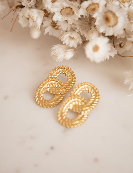 Bound Together Gold - Oorbellen