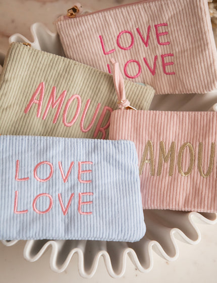 Velours Double Love Soft Pink/Sweet Pink - Pouch