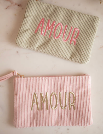 Velours Amour Baby Pink/Gold - Pouch