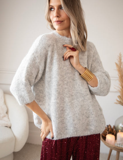 Pullover - Baggy Babette - Hellgrau