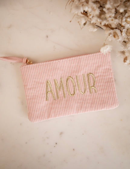 Velours Amour Baby Pink/Gold - Pouch