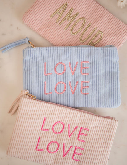 Velours Double Love Soft Pink/Sweet Pink - Pouch