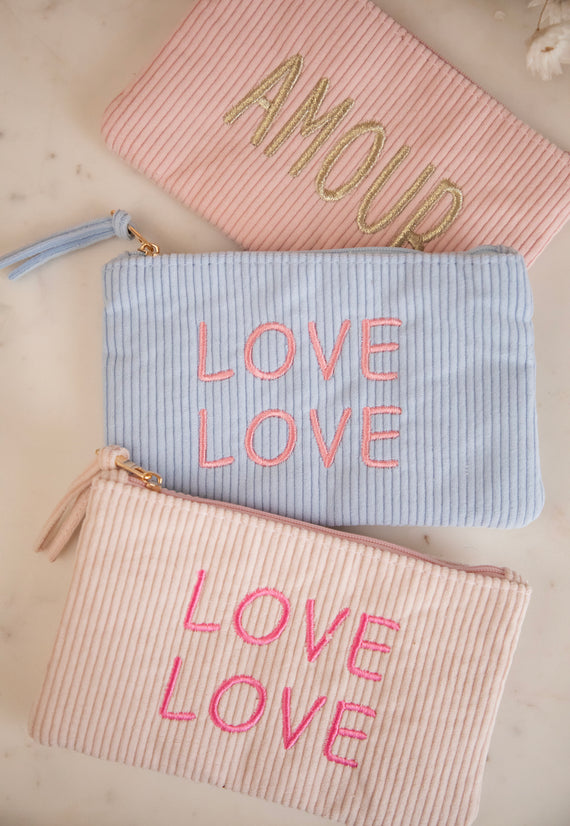 Velours Double Love Soft Blue/Pink - Etui