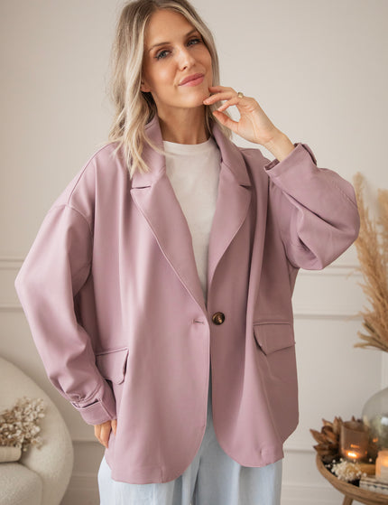 Bomber Blazer Smooth Old Pink - Jacket
