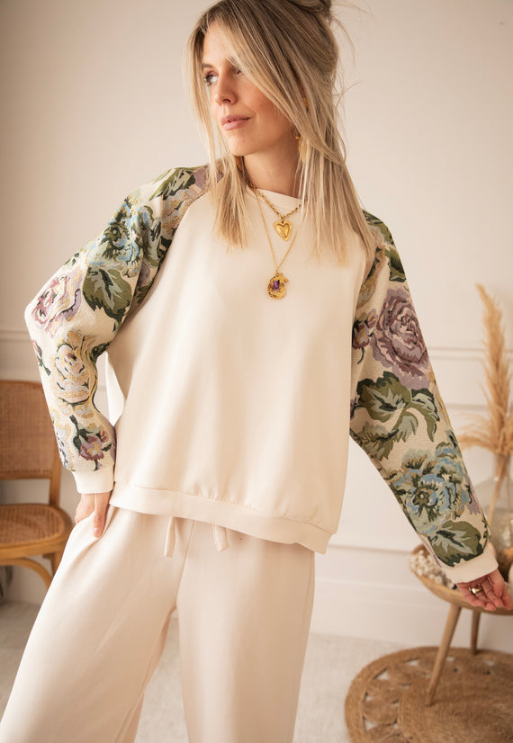 Pullover - Rosy Belle - Beige/Grün