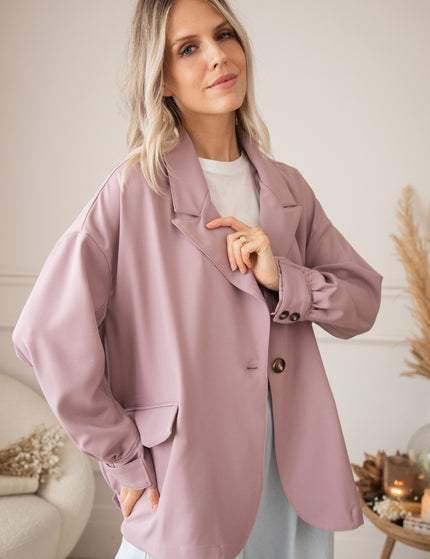 Bomber Blazer Smooth Old Pink - Jacket