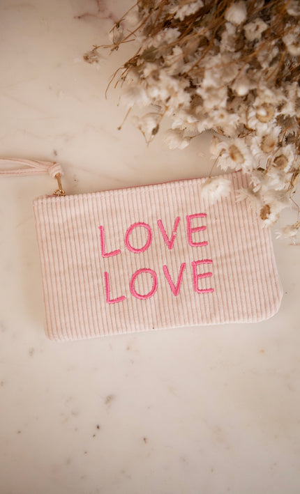 Velours Double Love Soft Pink/Sweet Pink - Pouch