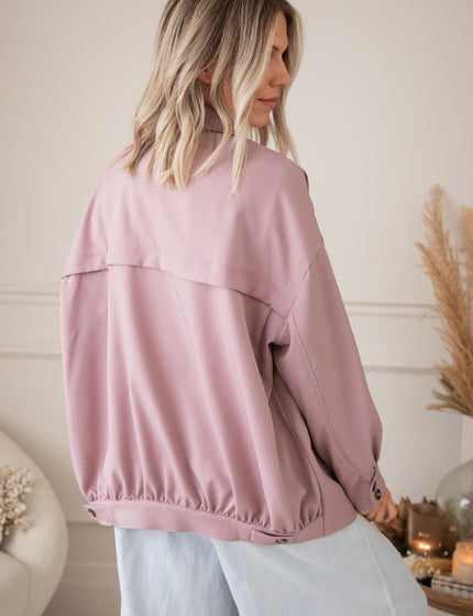 Bomber Blazer Smooth Old Pink - Jacket