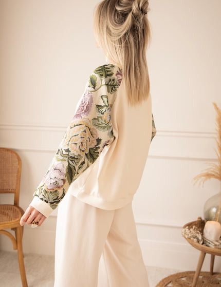 Rosy Belle Beige/Green - Sweater