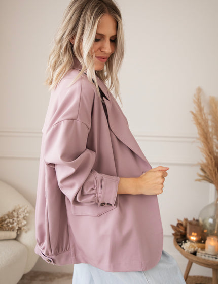 Bomber Blazer Smooth Old Pink - Jacket