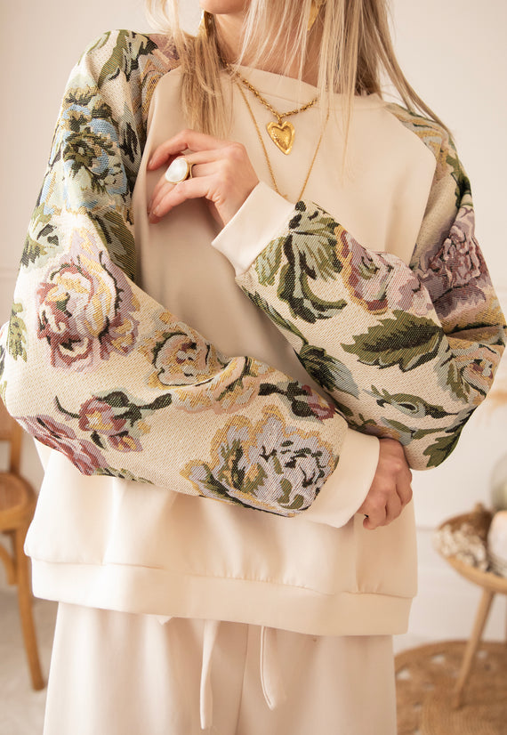 Pullover - Rosy Belle - Beige/Grün