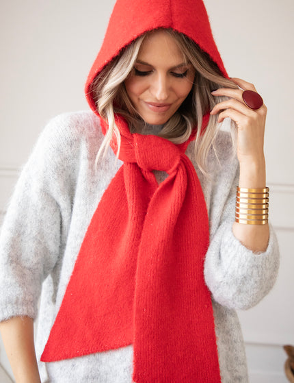 Schal - Face The Cold - Rot